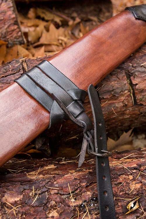 Schwertscheide Medium Rechtshänder braun