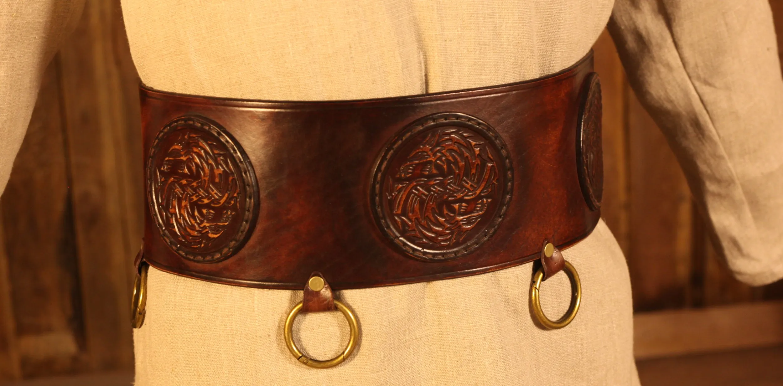 Bausatz für Breitgürtel 12,5cm mit Ringen