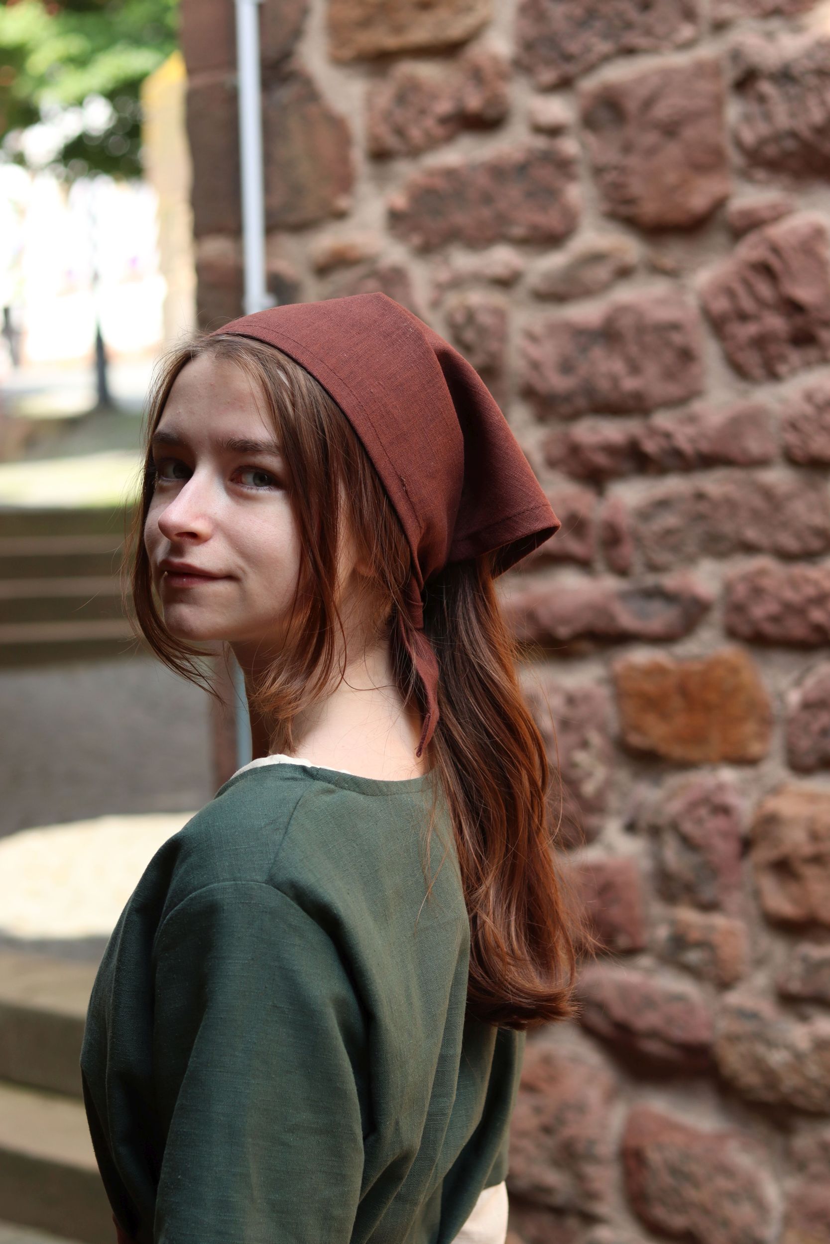 Dreieckstuch aus Leinen