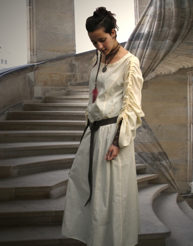 Weißes, leichtes Unterkleid Baumwolle