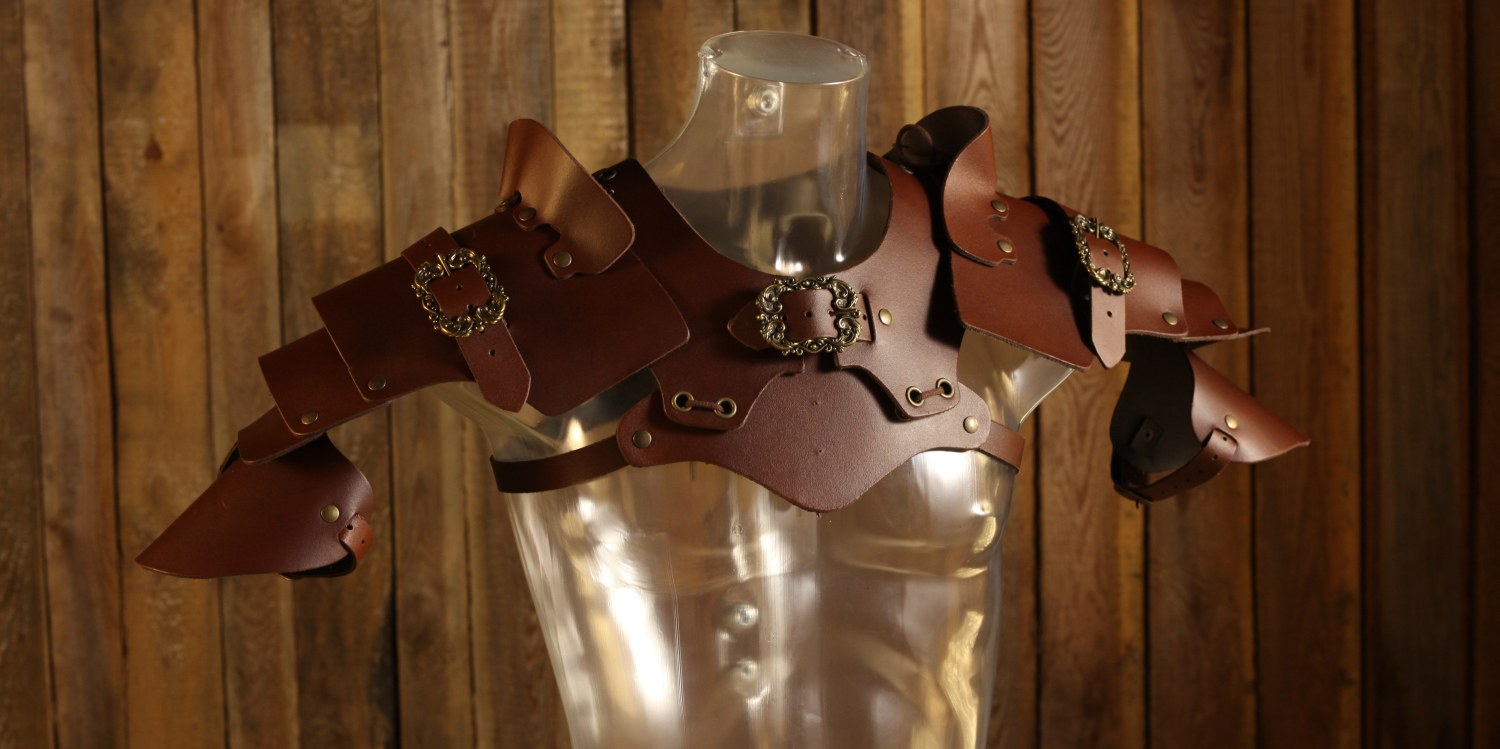 Lederschultern Dieb braun