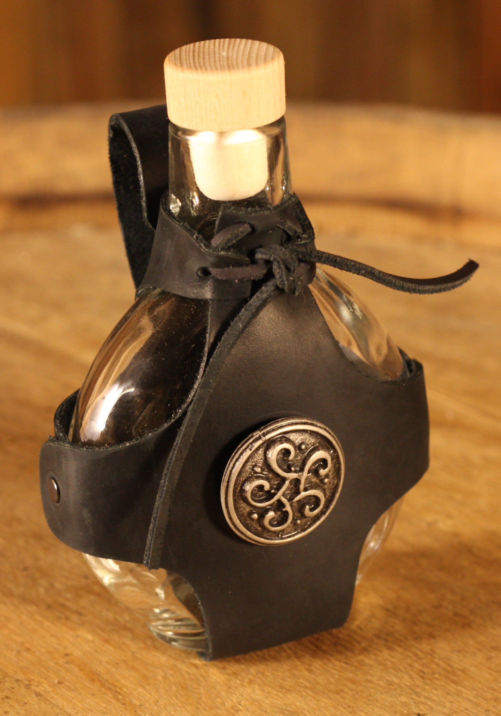Flachmann mit Halter, 200ml, Keltischer Knoten