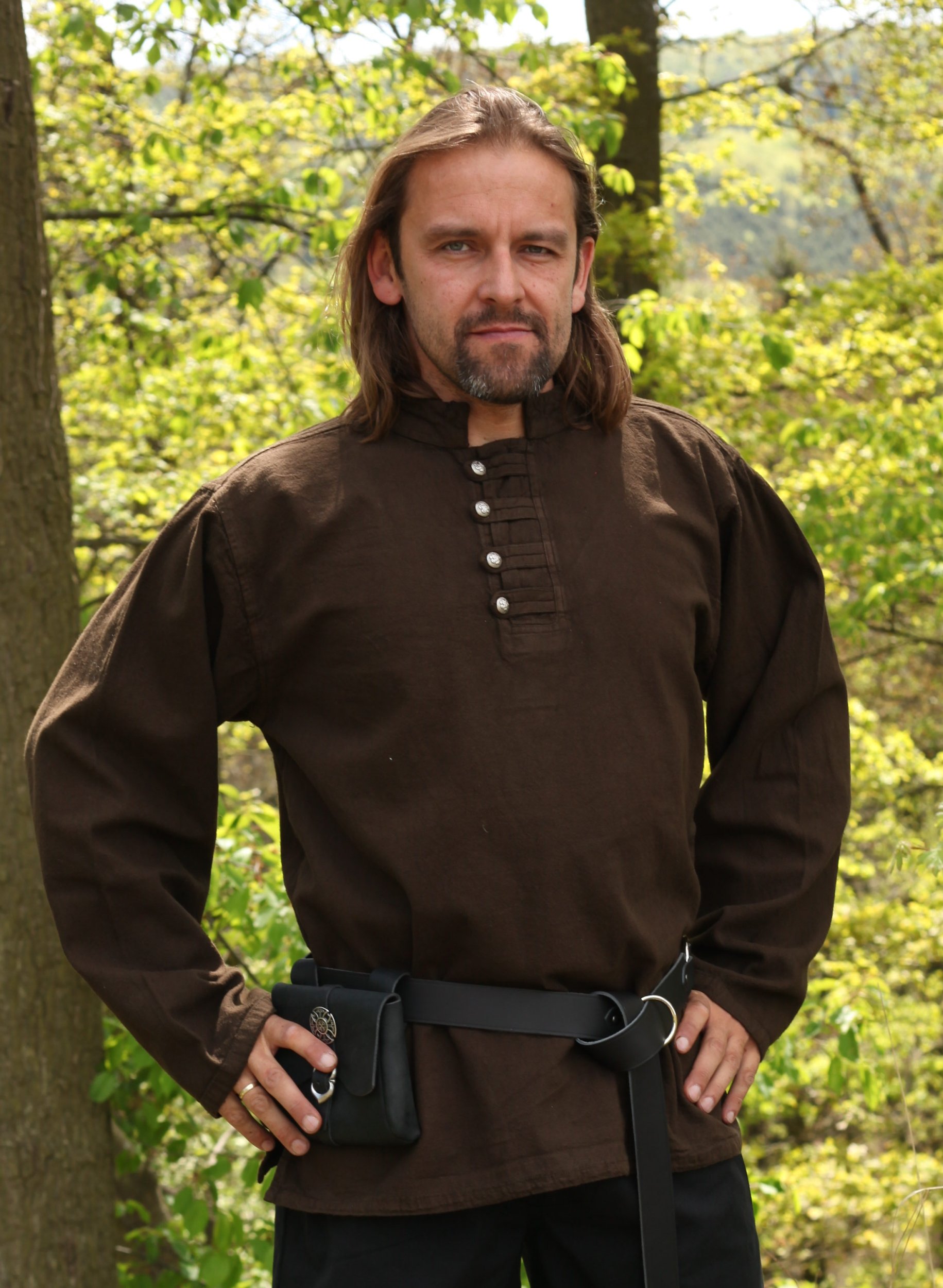 Piratenhemd, Mittelalterhemd, geknöpft