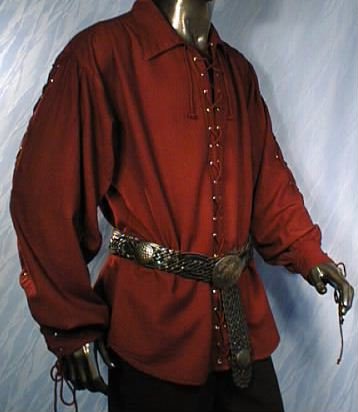 Piratenhemd, geschnürt