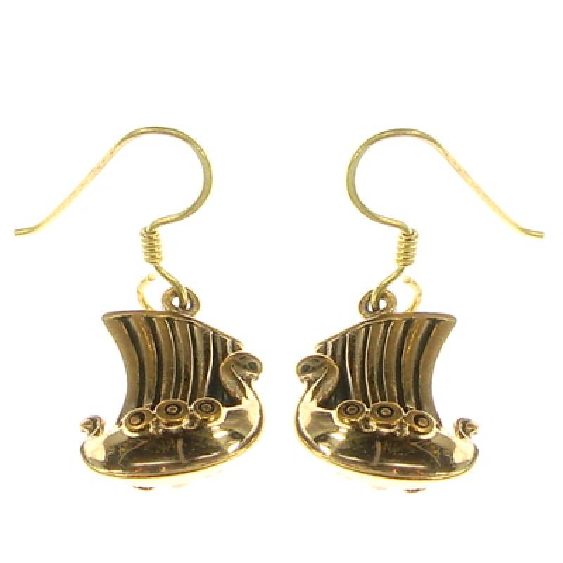 Bronze-Ohrhänger Wikingerschiff