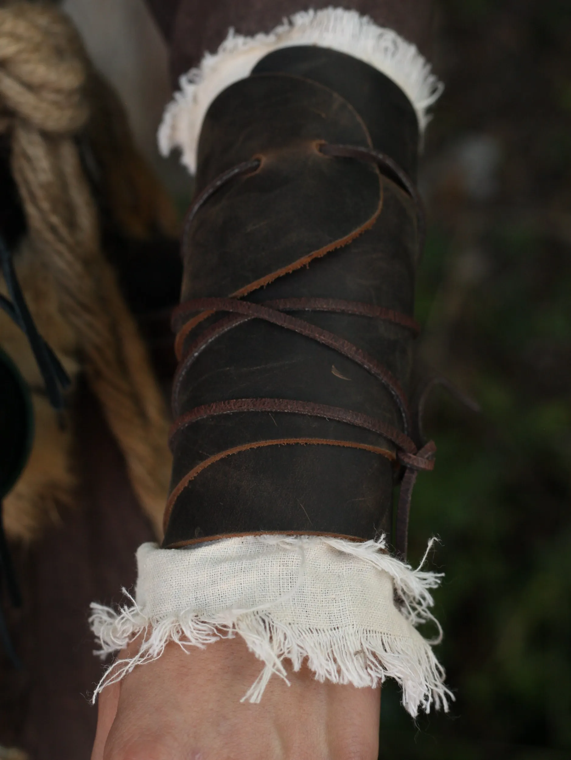 Lederarmwickel
