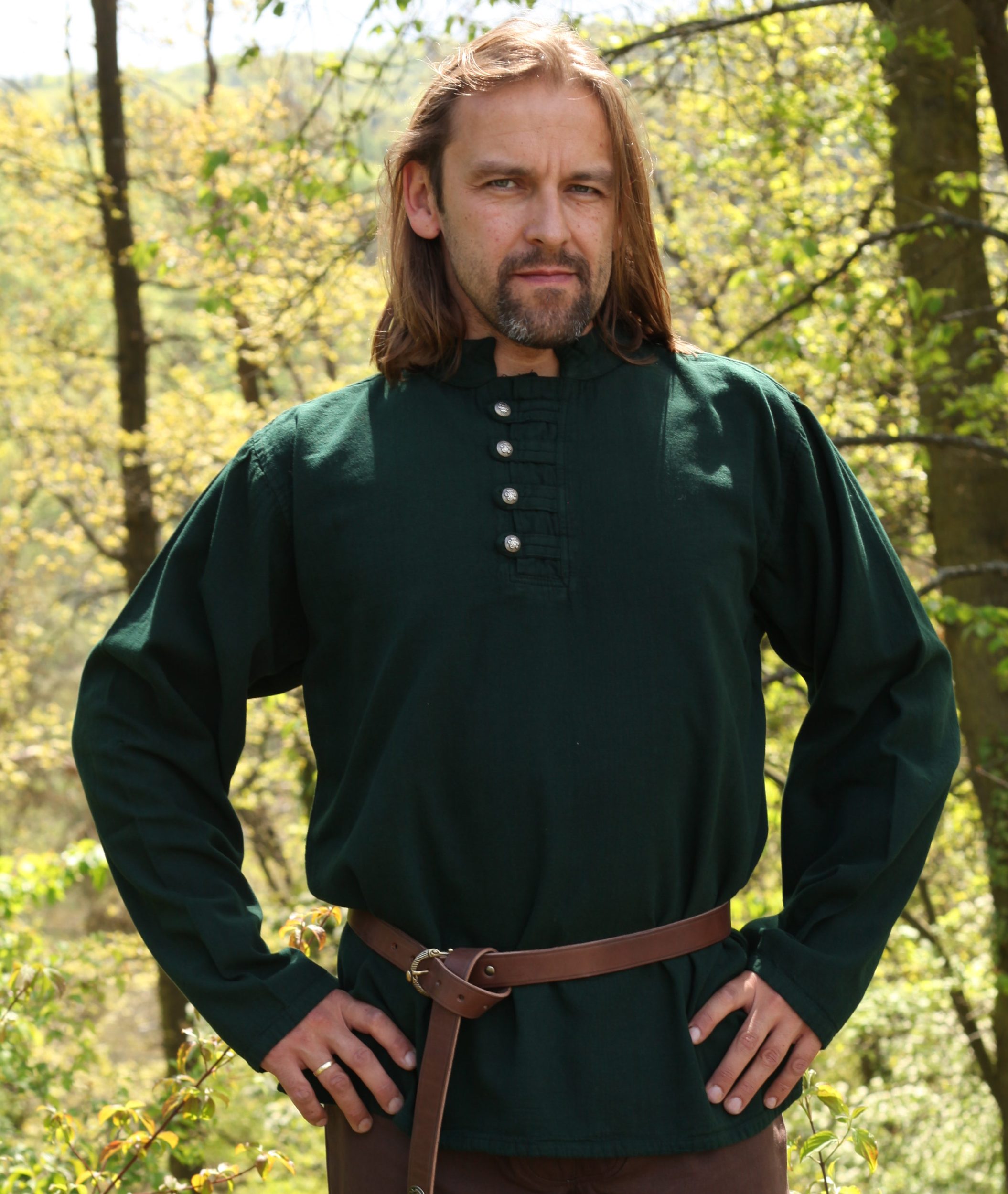 Piratenhemd, Mittelalterhemd, geknöpft