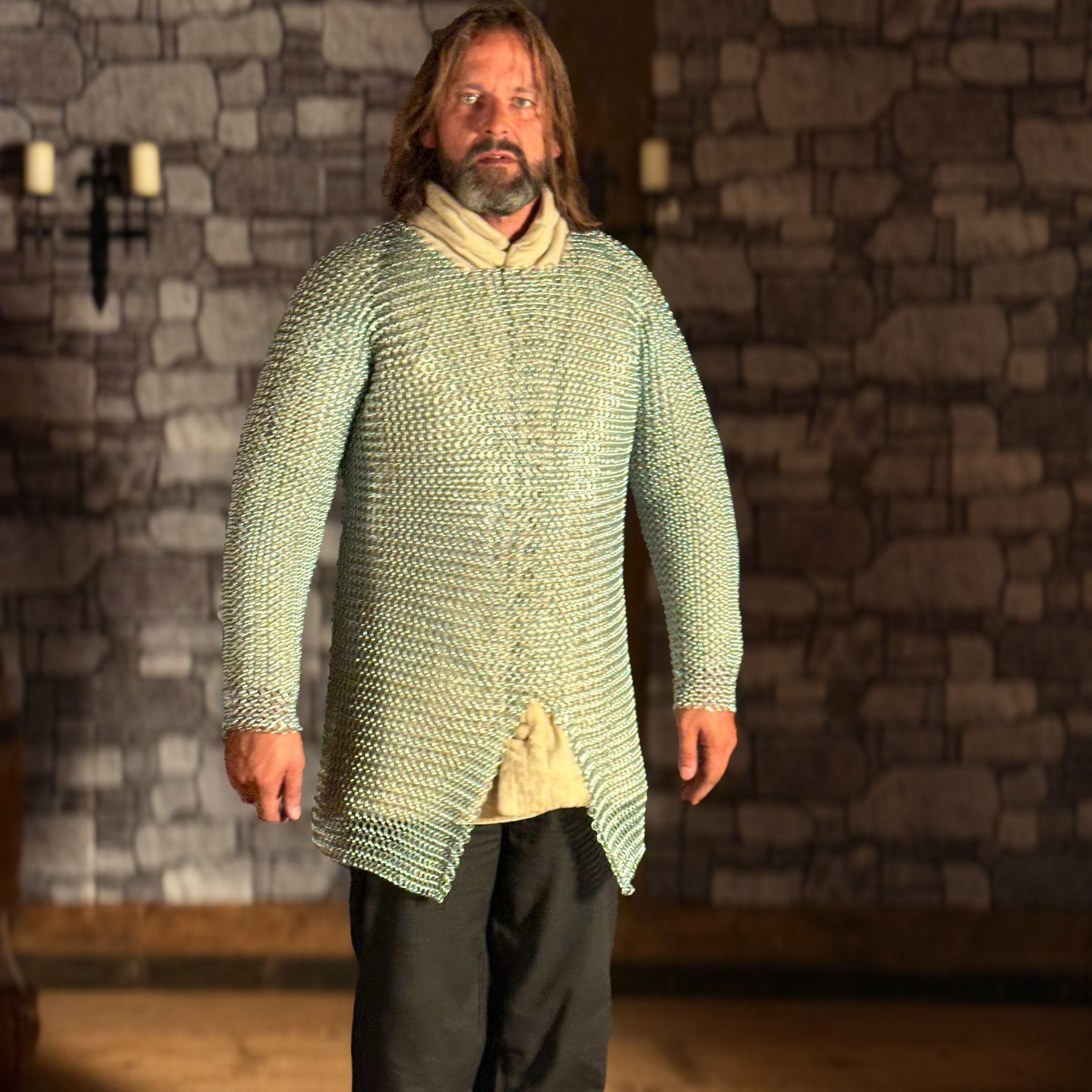 Rundring Kettenhemd, Hauberk, ID 10 mm, verzinkt