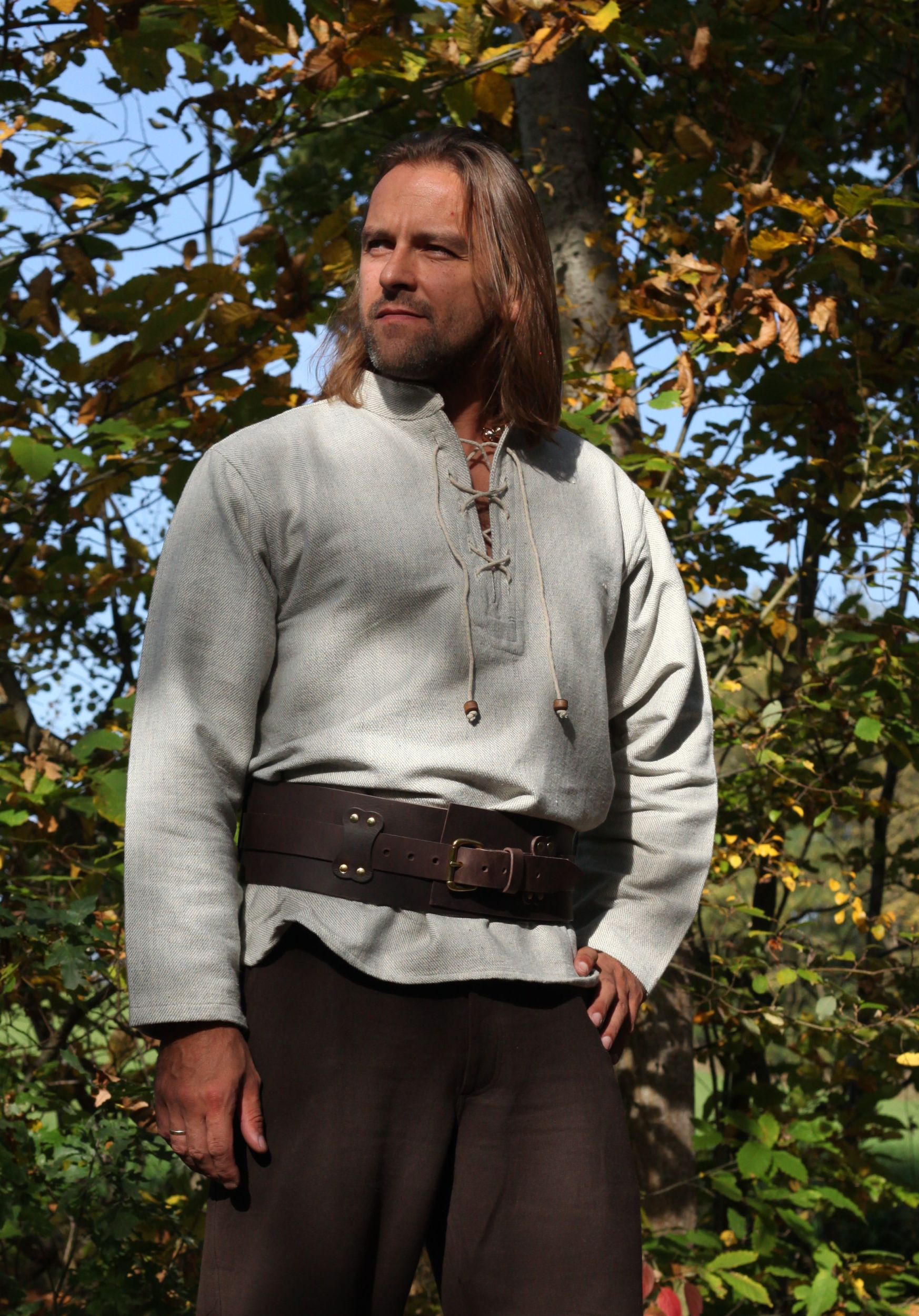 Mittelalter-Hemd fester Stoff