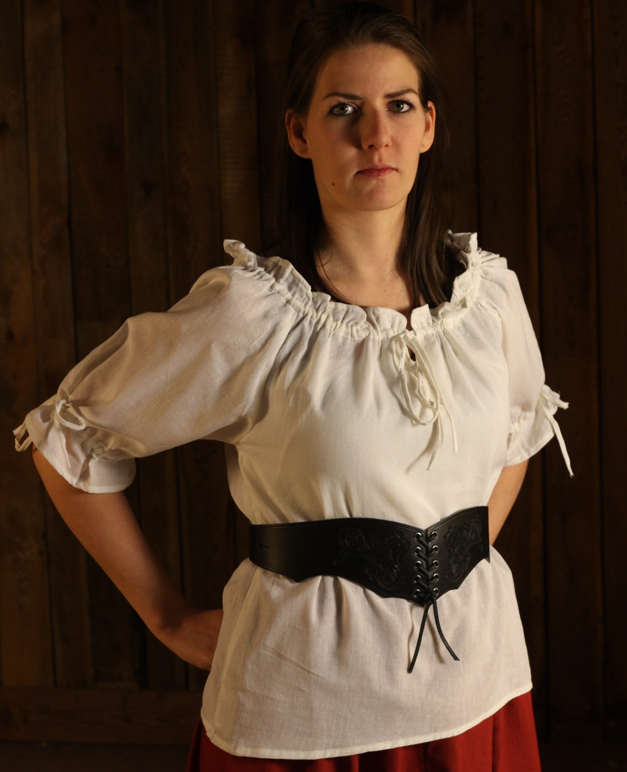 Mittelalterbluse, kurze Ärmel